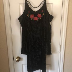 Coco Dress cold shoulder velour Disney ruffle
